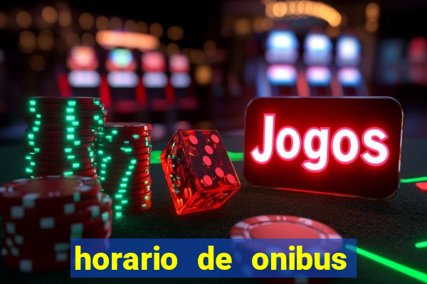 horario de onibus santos dumont x juiz de fora